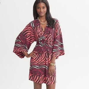 Banana Republic Issa London Zebra Wrap Dress 6